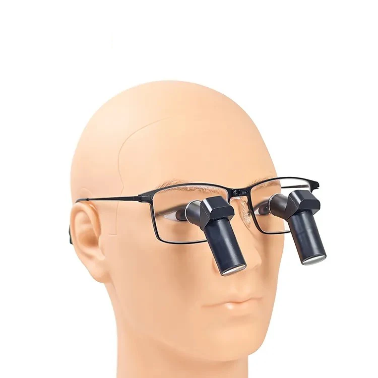 

Titanium Metal Binocular 6.5x Dental Surgical Loupes Ergo TTL Medical Light Magnifying Glasses Surgical Loupes
