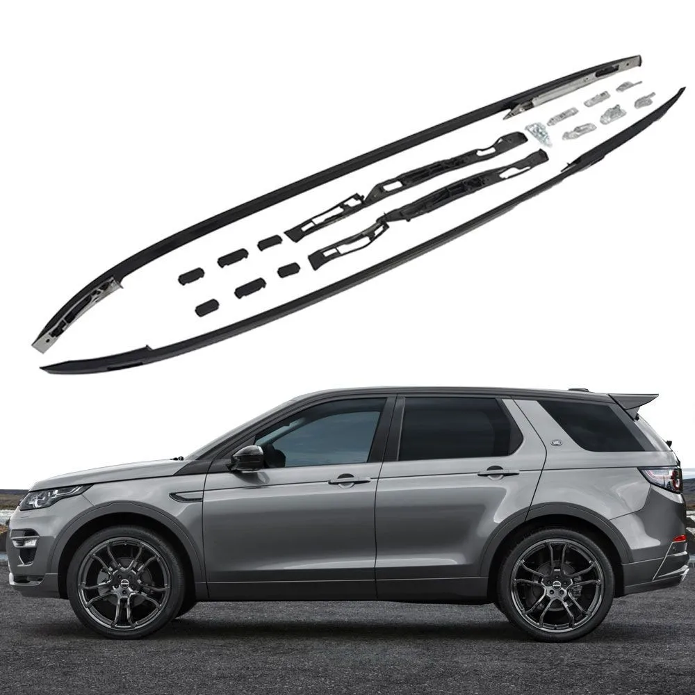 Aluminium-Dachträger Querträger 2 Stück Passend für Land Rover Discovery Sport 2015-2025 Verstellbare Abschließbare Seitliche Dachgepäckträger