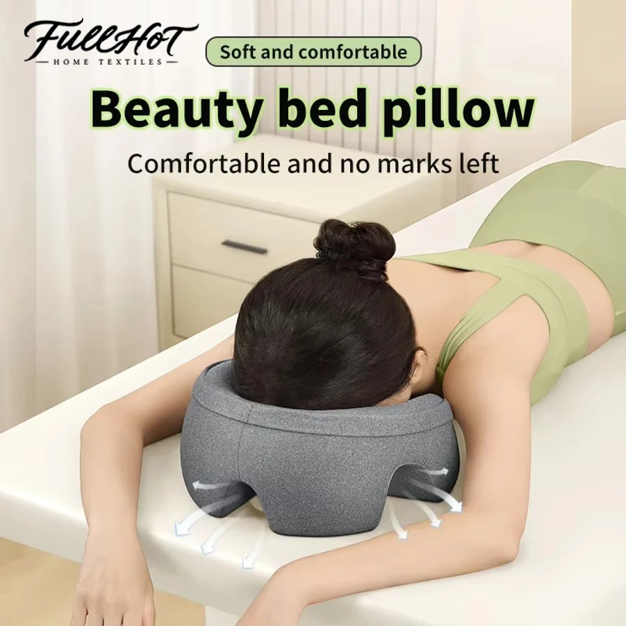 FULLHOT Special Comfortable Breathable Memory Foam Face Pillow with Hole for Head, Massage, Beauty Salons, Body Bed, Office Nap