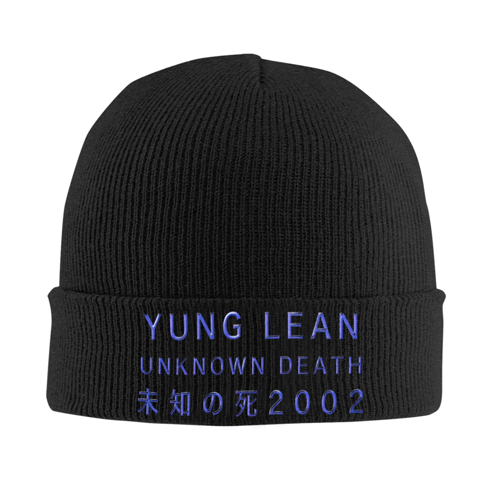 Yung Lean Unknown Death 2002 Hat Autumn Winter Skullies Beanies Baggy Album Tour Cap Men Women Acrylic Knitted Caps