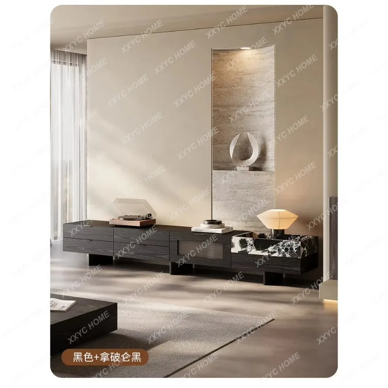 

FFTV Cabinet Minimalist Living Room Villa Simple Modern Marble Storage Floor Cabinet Floor