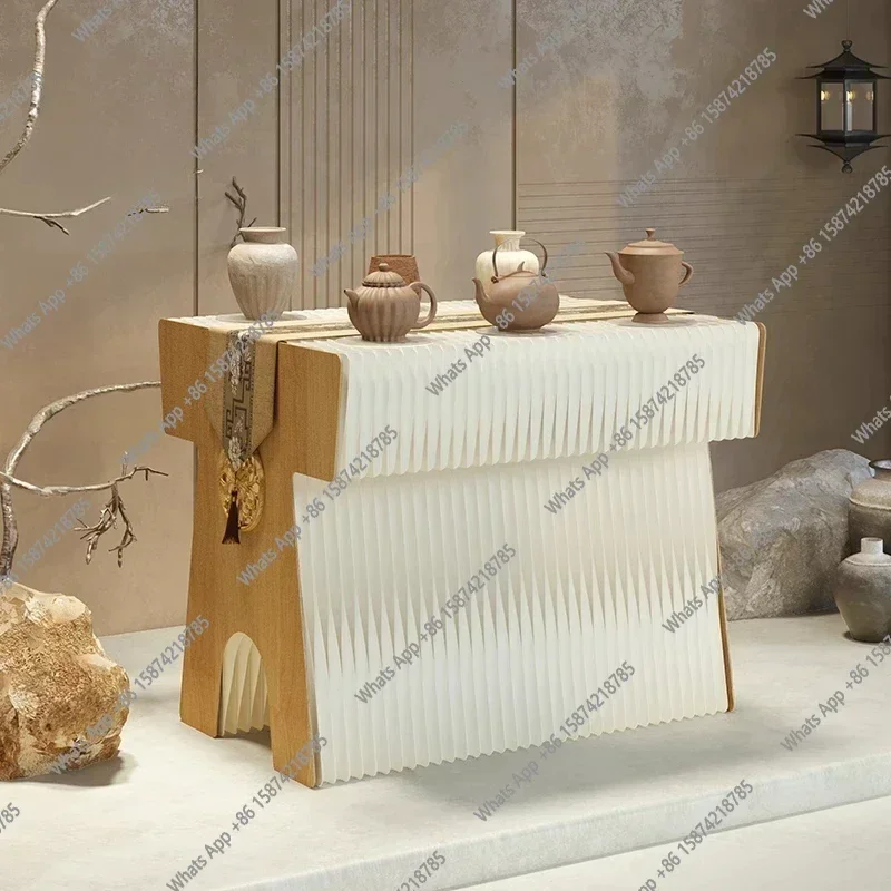 

Z-J Nakajima Display Table, Sample Jewelry Product Model Display Stand, Chinese Classical Long Table Foldable