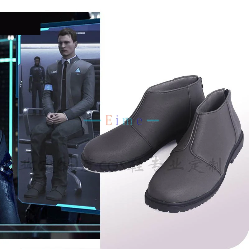 

Connor RK800 обувь для косплея игровой реквизит для косплея обувь из искусственной кожи аксессуары Хэллоуин карнавальные вечерние сапоги на заказ