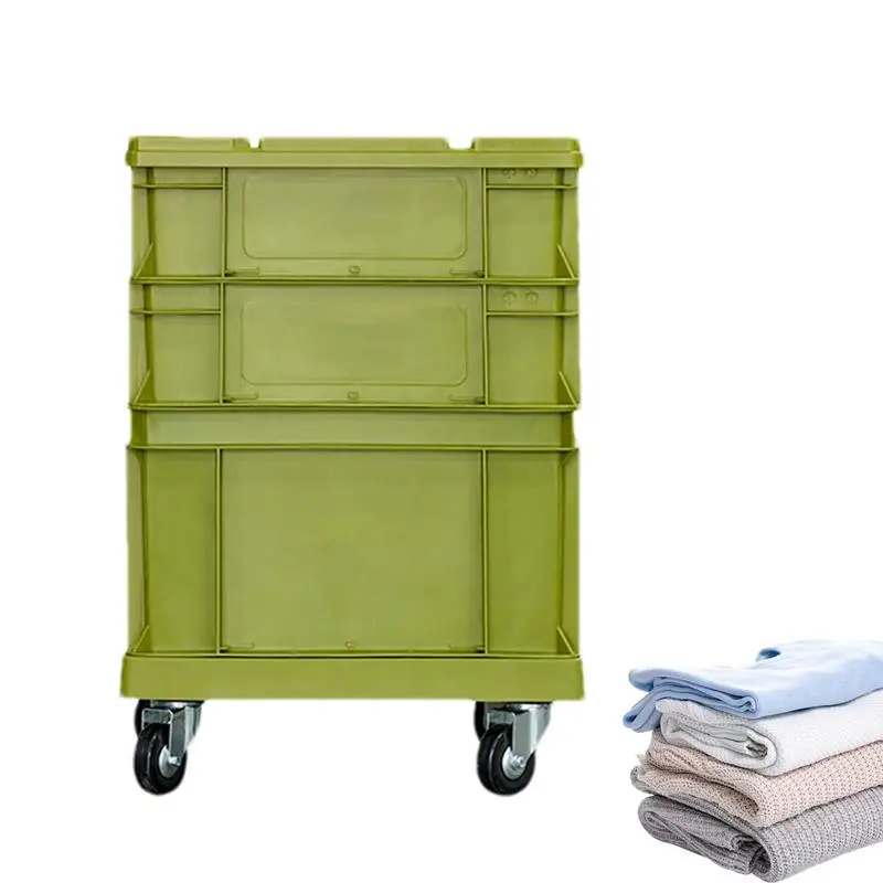 

Wheeled Tool Box Portable 1 Set Stackable Storage Boxes Movable Industrial Style Planting Flowers Box With Lid Organizer Box