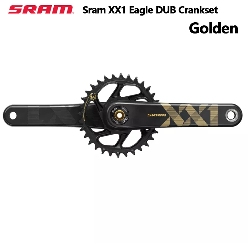 

SRAM DUB XX1 FC 170MM Crankset Eagle DUB BSA BB92 Chainring 34T Grey/Golden Crank AM FC XX1 EAGLE B148 DUB MTB Bike Chainwheel