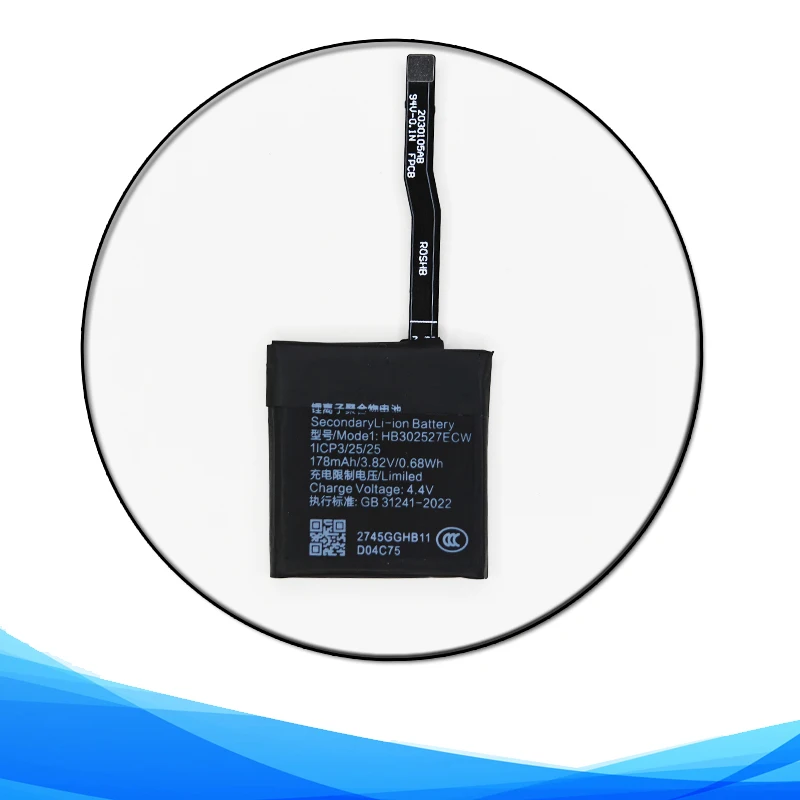 178mAh 3.82V HB302527ECWB Battery For Huawei Watch GT1 42mm ELA-B19 Magic GT1 Smart Device