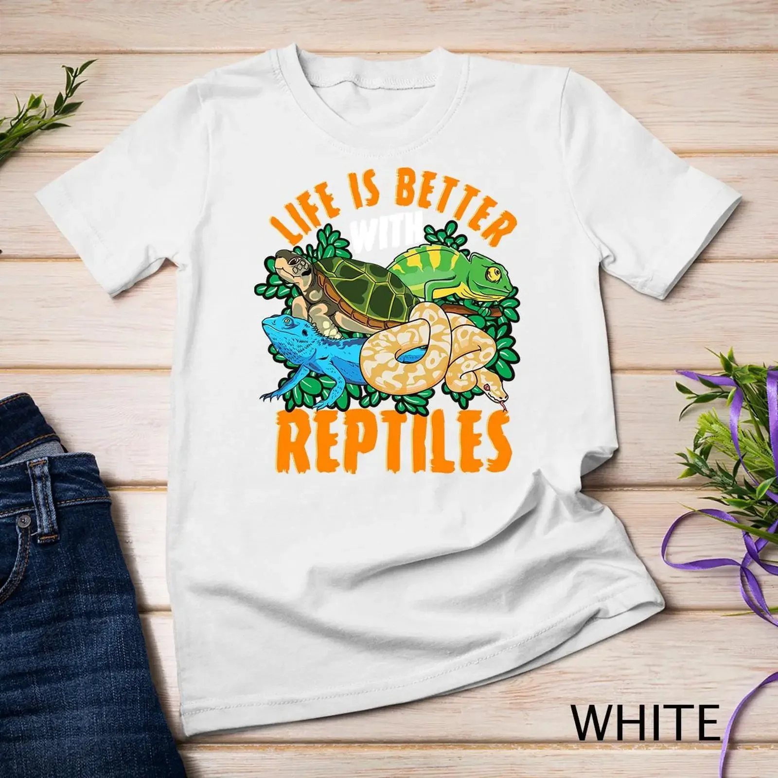 Better With Reptiles Lizards Turtles Snakes Iguana Reptile T Shirt SweaT vintage Washed Stretched Stylish fashion Comfortable