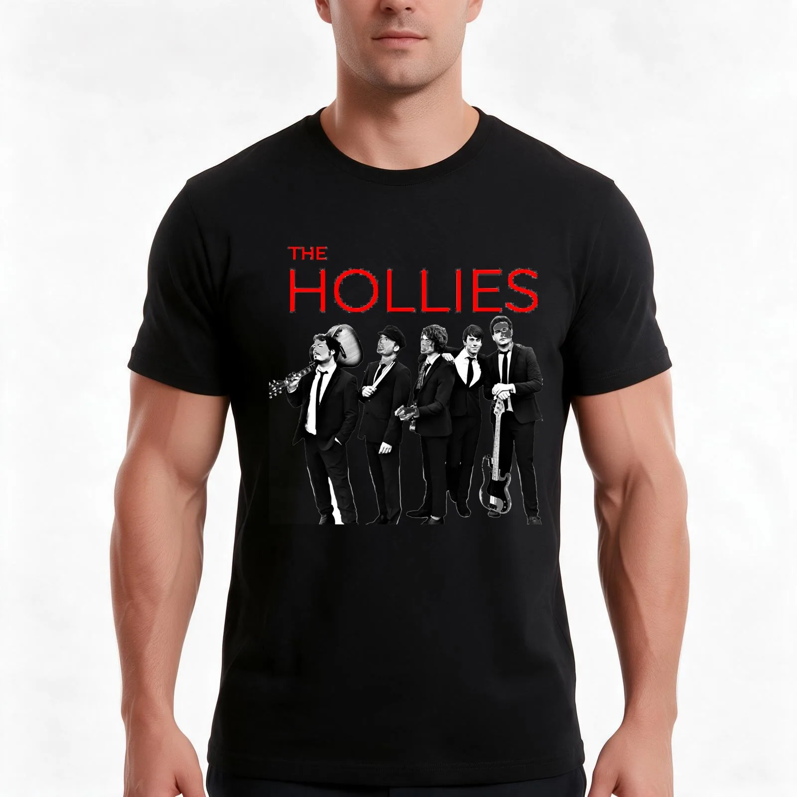 Lover Gifts The Hollies Gift For Movie Fans T-Shirt Summer Casual Cotton Tee Oversized Streetwear Tops Vintage Graphic Print