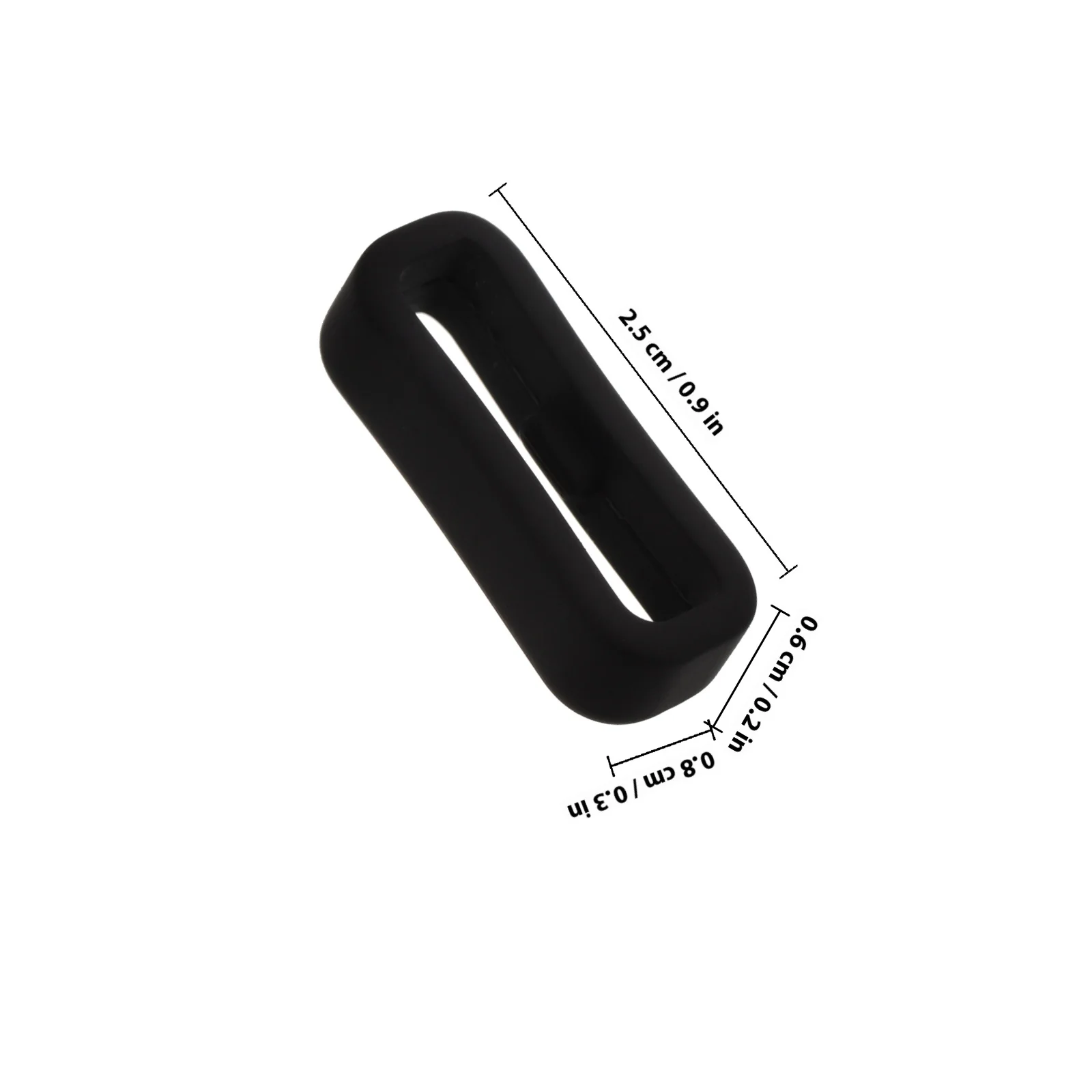 6 قطع من حلقات تثبيت حزام الساعة من السيليكون، حزام آمن، حلقة حارس مرنة لتتبع اللياقة البدنية للساعة الذكية