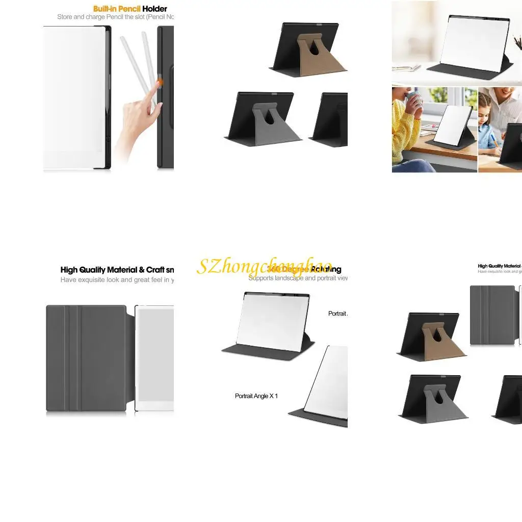 

Case with Pen Holder 360 Rotating Stand Book Folios for Remarkable Paper 601D
