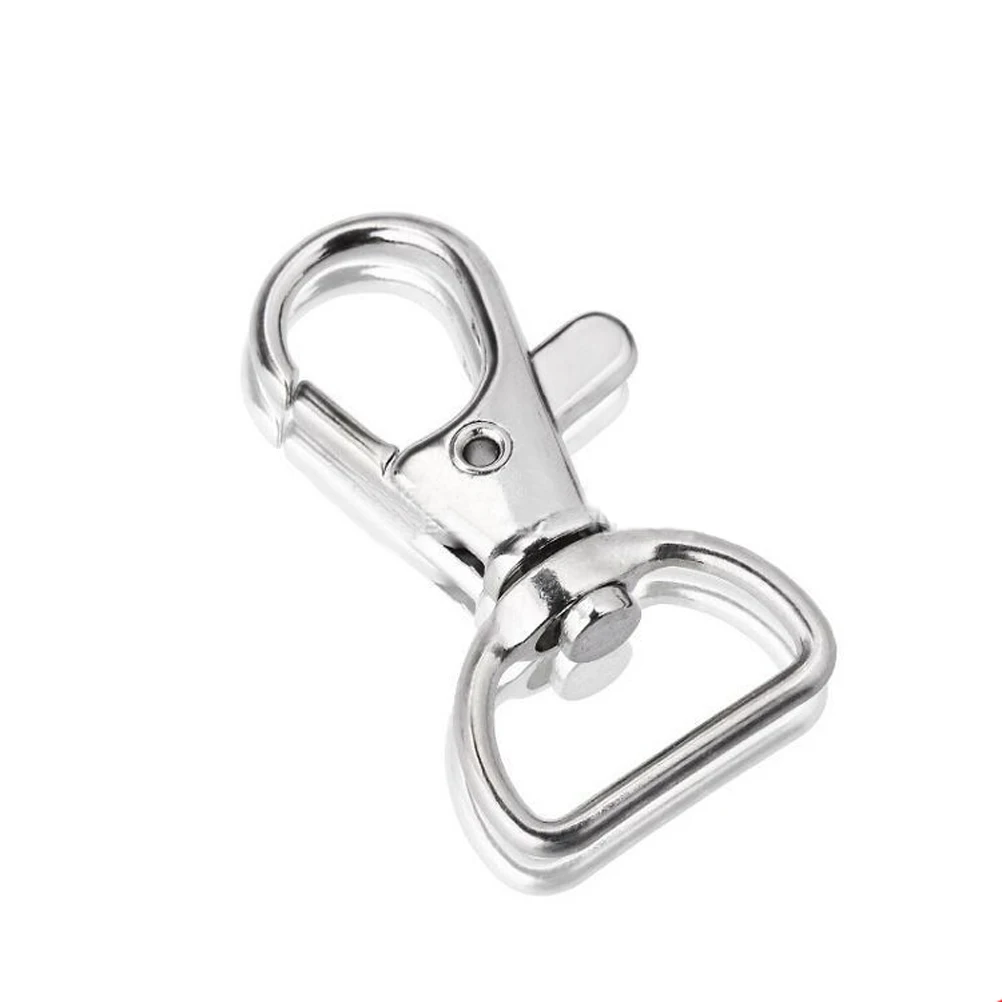 

50 pcs Metal Swivel Hook D Ring Metal Zinc Alloy Key Chain Solid Chain Key Chian Hooks Hooks Jewelry Components