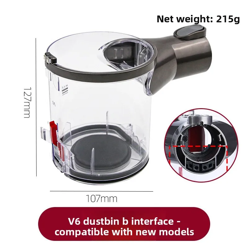Replacement Sealing Ring Dust Bucket Base Lid Rubber Gasket Repair Parts Compatible with Dyson V6 V7 V8 Vacuum Cleaner Accessori