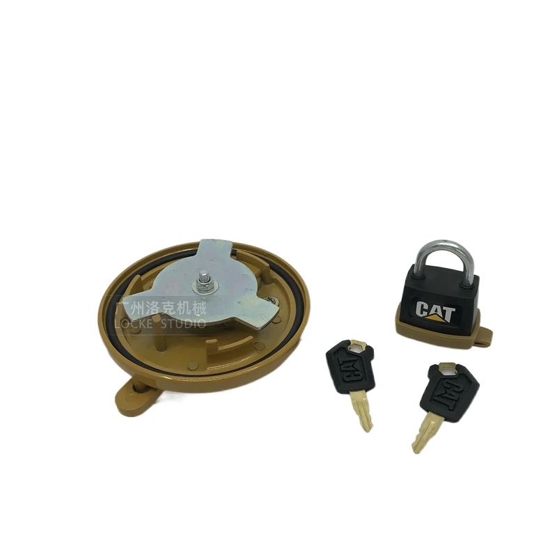 For Caterpillar cat Carter diesel tank cover 320D 323C 325D 336D 349D padlock key tank cover Excavator Accessories Parts