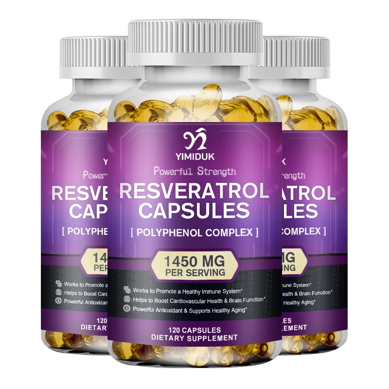 

Добавка Resveratrol, поддерживает здоровье сердца, кровотока, повышает кислород, кето-дружную, 120 веганских капсул