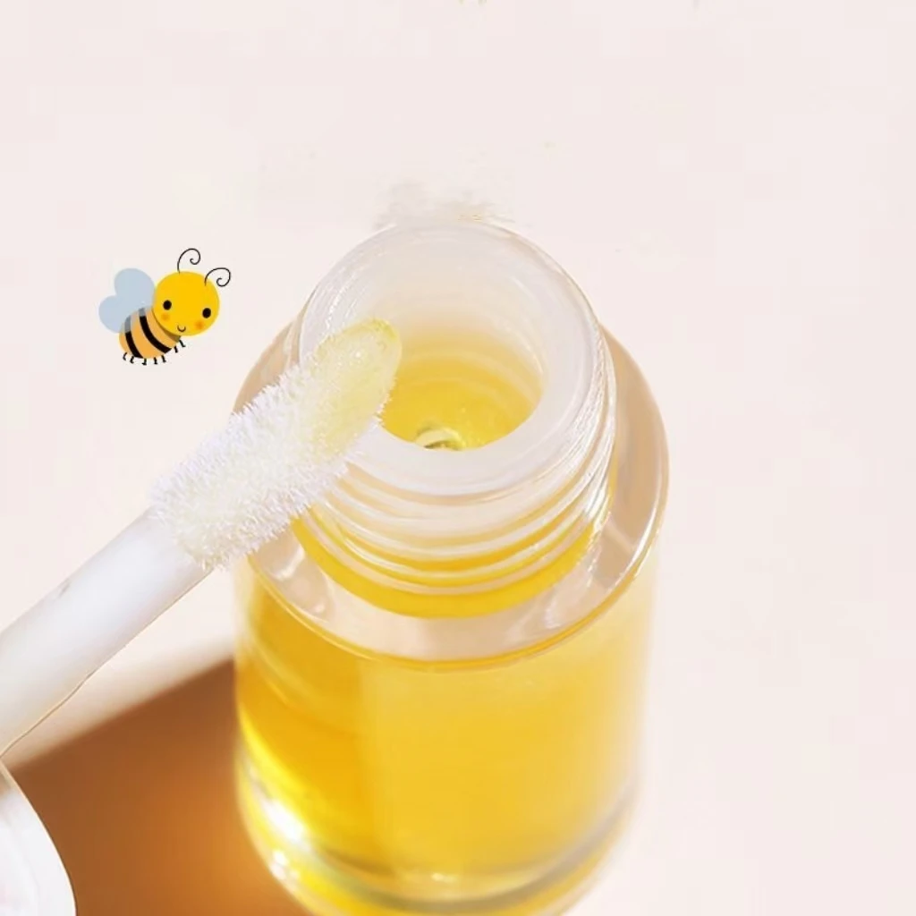 ピーチハニーリップオイル ぷるぷる保湿 ベタつかない うるおいグロス 長持ち クリアリキッドリップバーム