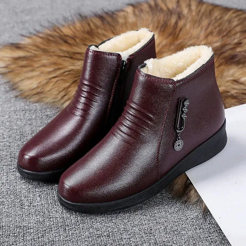 warm-waterproof-leather-winter-women-boots-cotton-shoe-short-tube-eva-material-spring-autumn-suitable-flat-heel-inner-heighte