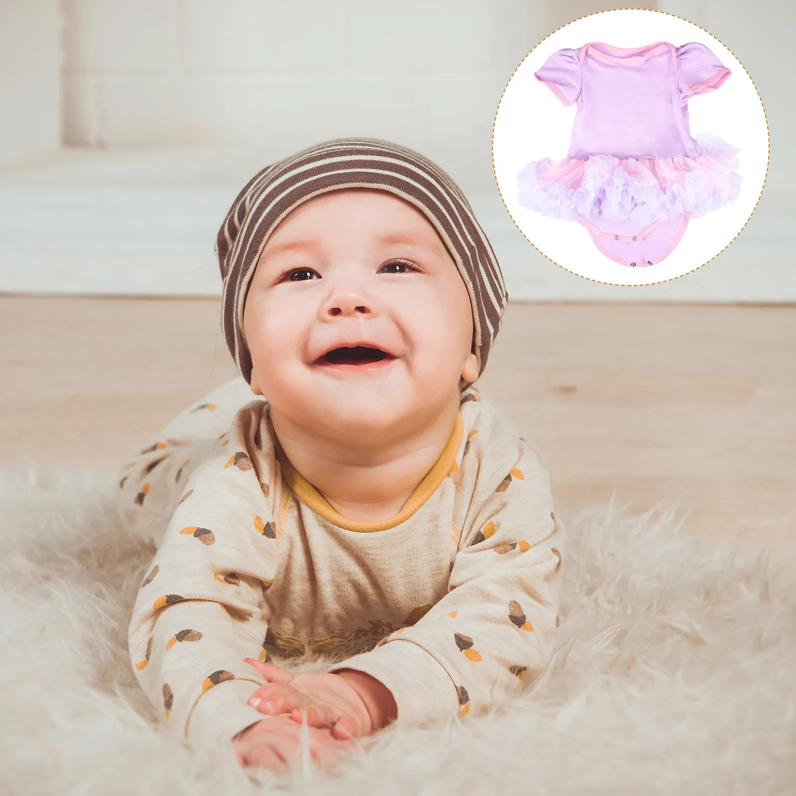 

1Pcs Baby Romper Gauze Skirt Exquisite Workmanship Durable Beautiful Suitable for Stage Performance Party Birthday Decor