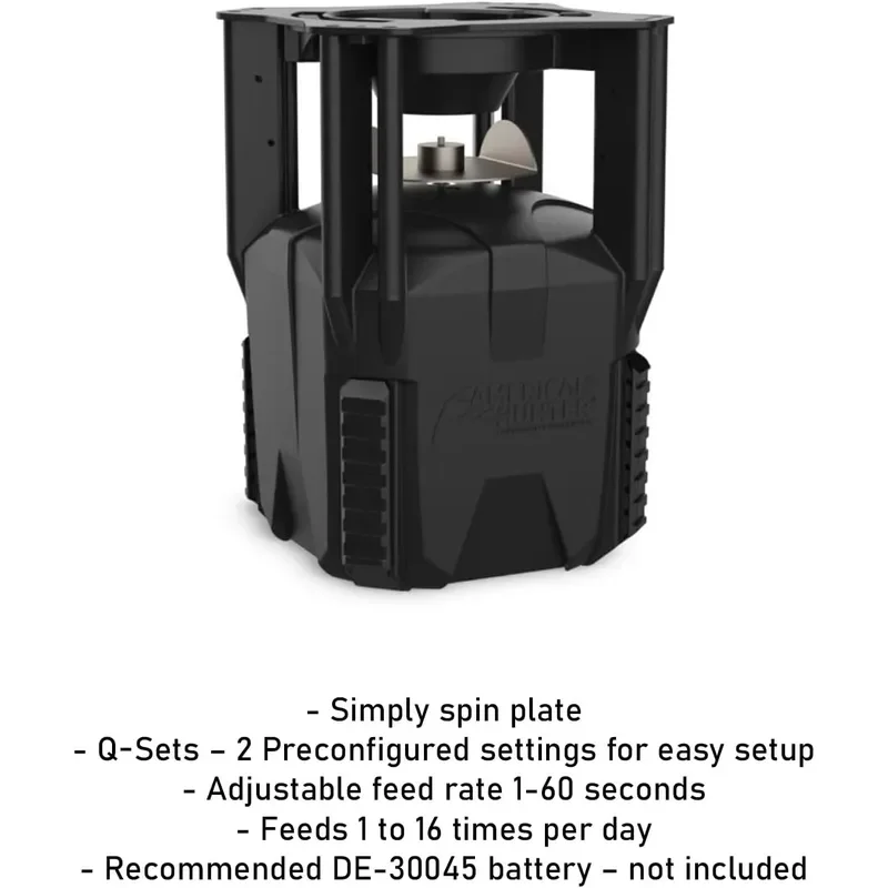 30 Gal Nesting Hopper Hunting Durable Lightweight 3 Legged Game Feeder with XDE-Pro Automatic Delivery System