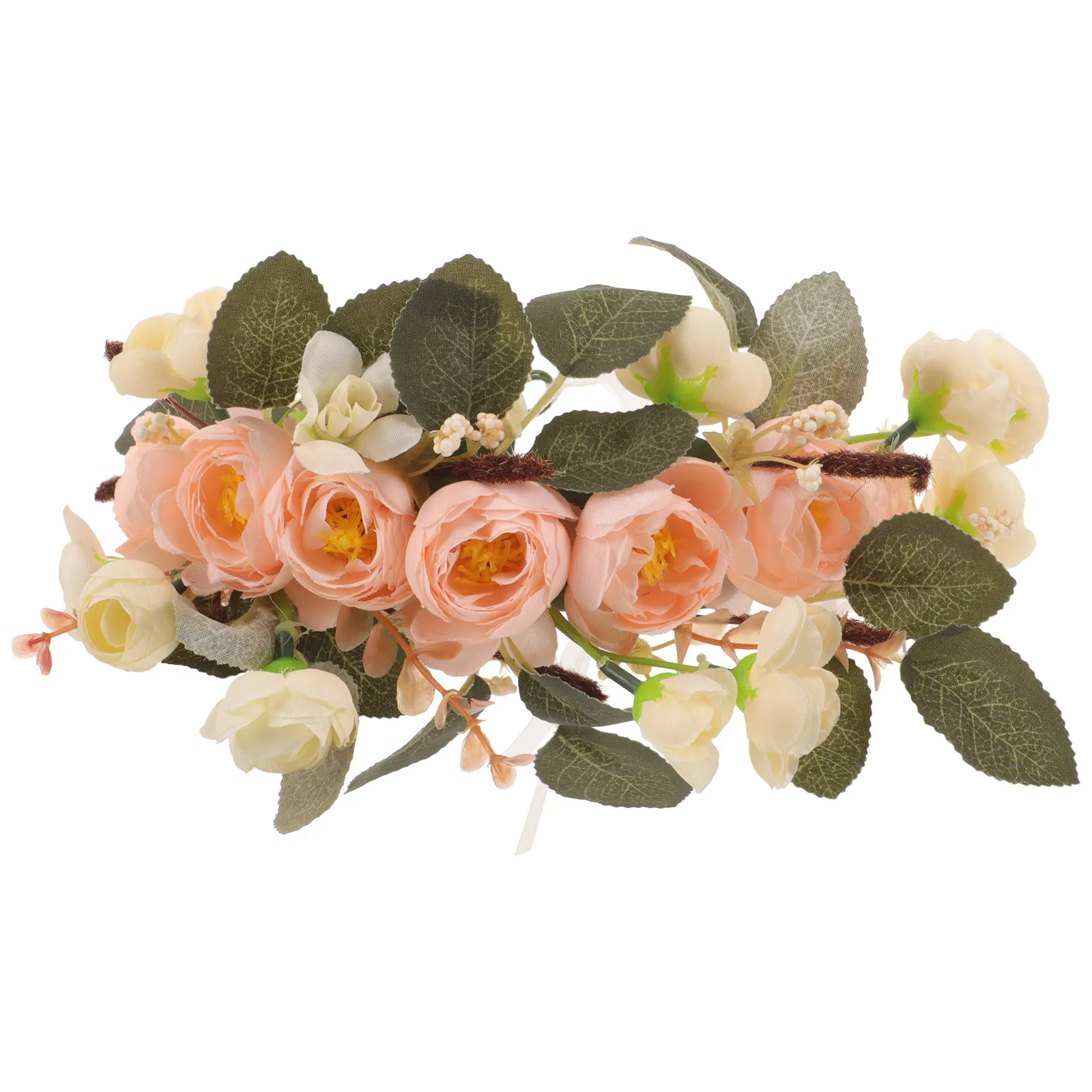 

Adjustable Flower Crown Headband Elegant Design Wedding Bridal Bridesmaids Festival Photo Decoration Travel