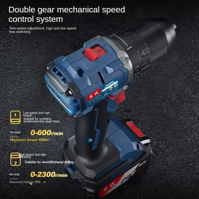 Versatile and Powerful Rechargeable Drill for Home Use with Multiple Functions