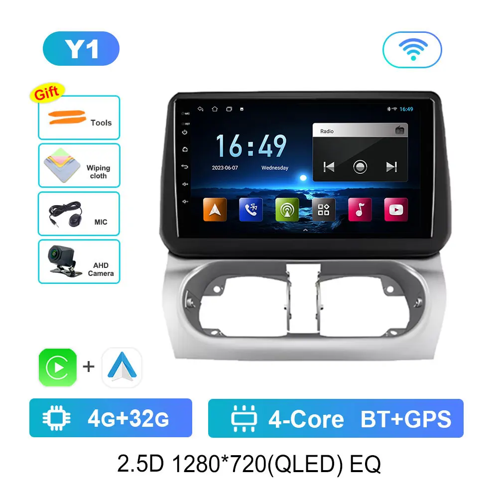 Navigatie GPS Android 14 voor Opel Combo Corsa Tigra 2001-2011 Autoradio Multimedia Speler BT HD Scherm 4G DSP Stereo WiFi