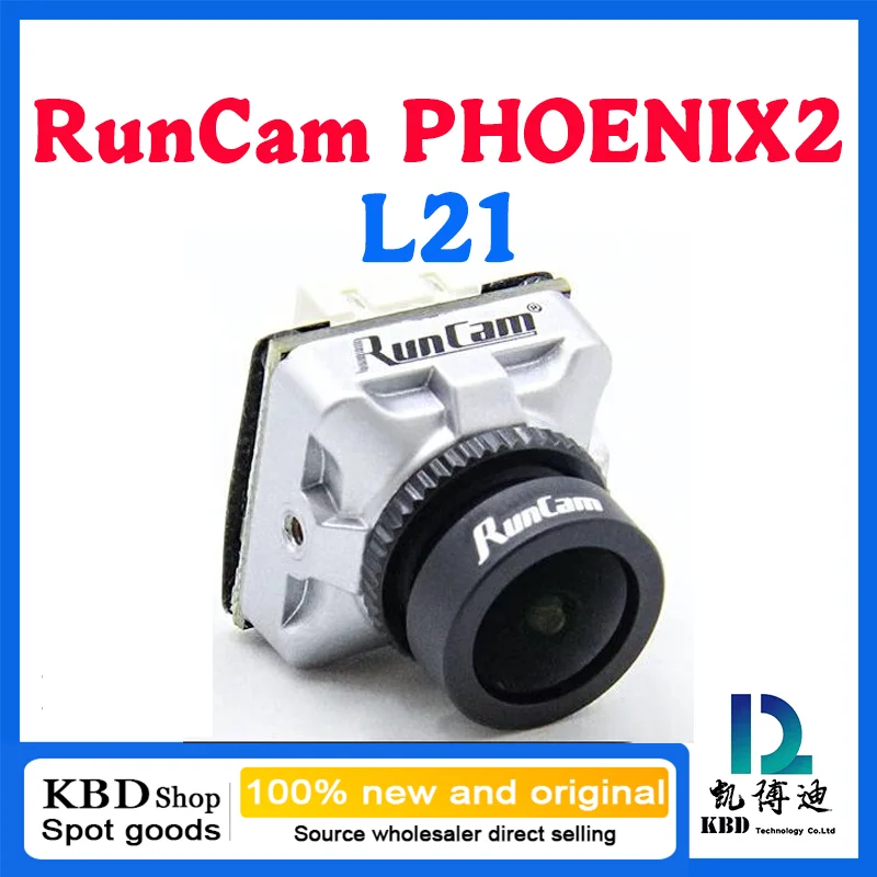 

Камера RunCam PHOENIX2 L21 Micro FPV 1000TVL FOV 155 ° Супер глобальная камера WDR для фристайла FPV с объективом 2,1 мм, 4:3/16:9