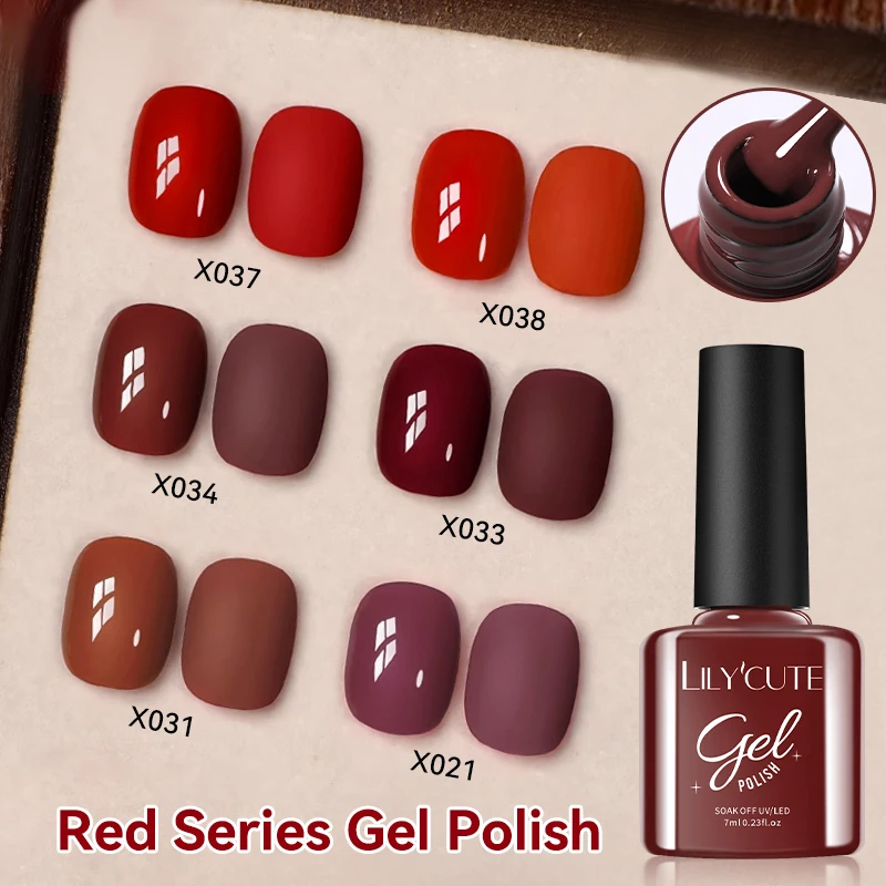 

LILYCUTE Ancora красный осенне-зимний гель-лак для ногтей полуперманентный замачиваемый УФ-светодиодный гель-лак маникюр принадлежности для ногтей