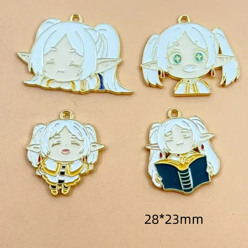 10pcs Cartoon Charm for Jewelry Accessories Diy Making Earring Bracelet Keychain Pendant Craft Supplies Alloy Metal Gold Plated