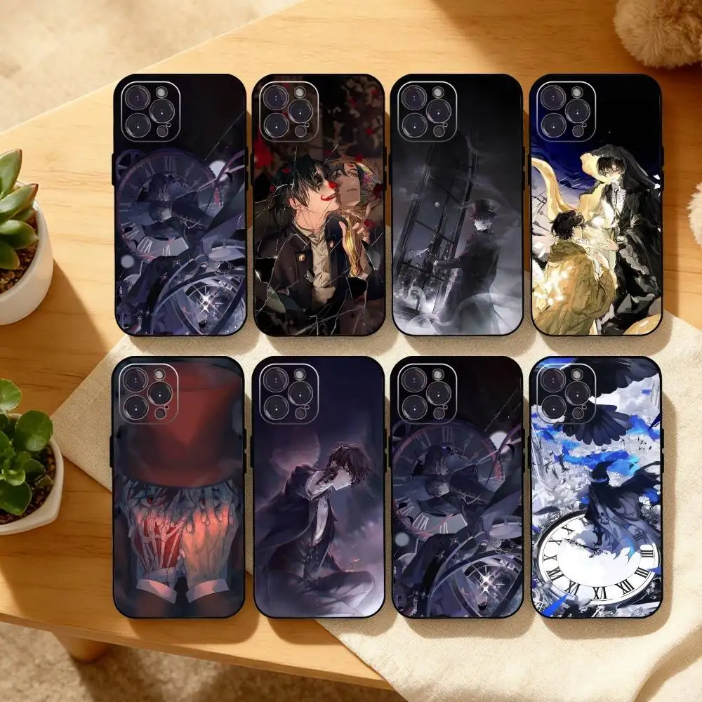 

Lord of the Mysteries Fanarts Phone Case For iPhone17 16 15 14 13 12 11 Pro Max Plus,5G Soft Black Case