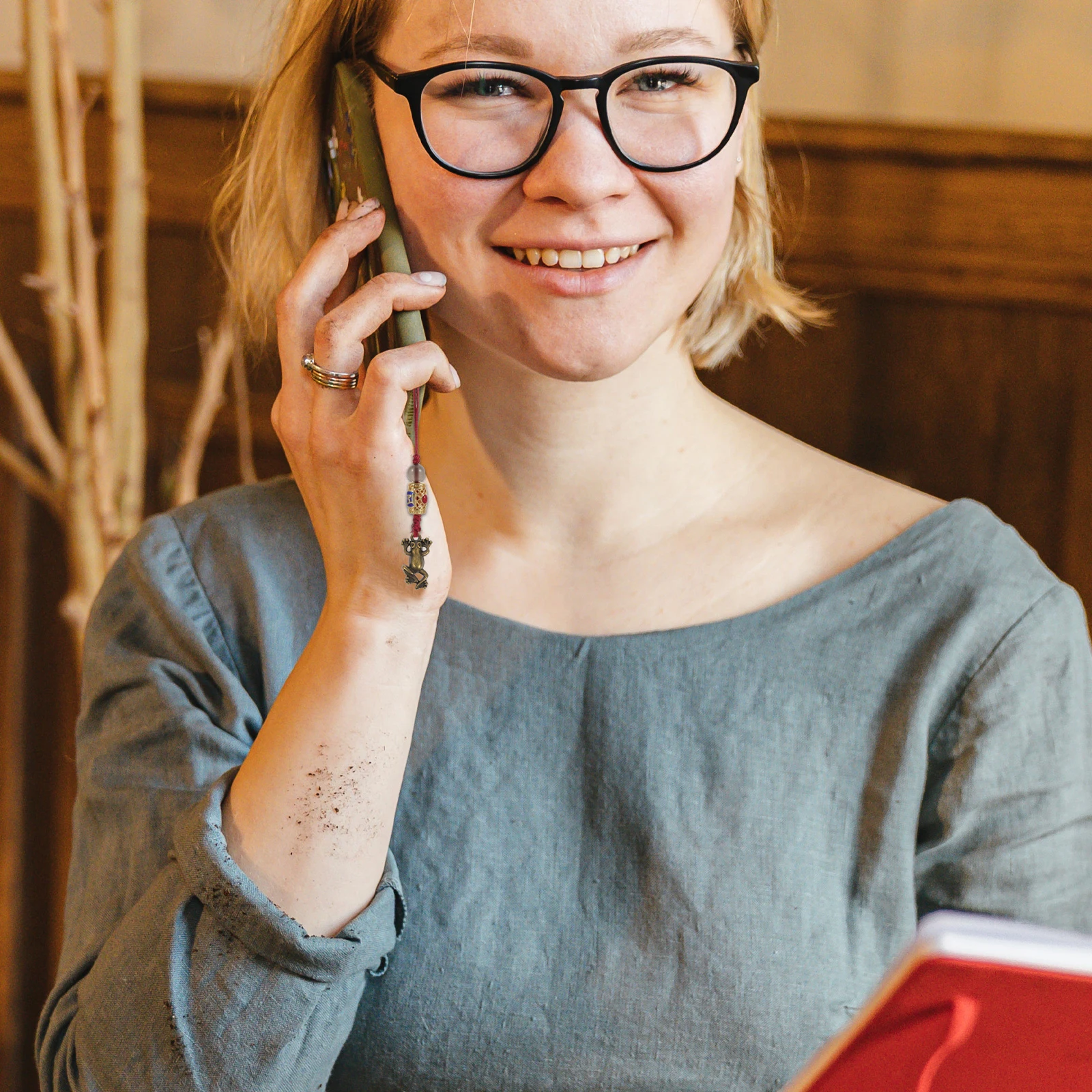 

100pcs Retro Keychain Pendants Copper Craft Exquisite Diy Decor For Keys Copper Keychain Diy Decors Bags Phones Jewelry Making