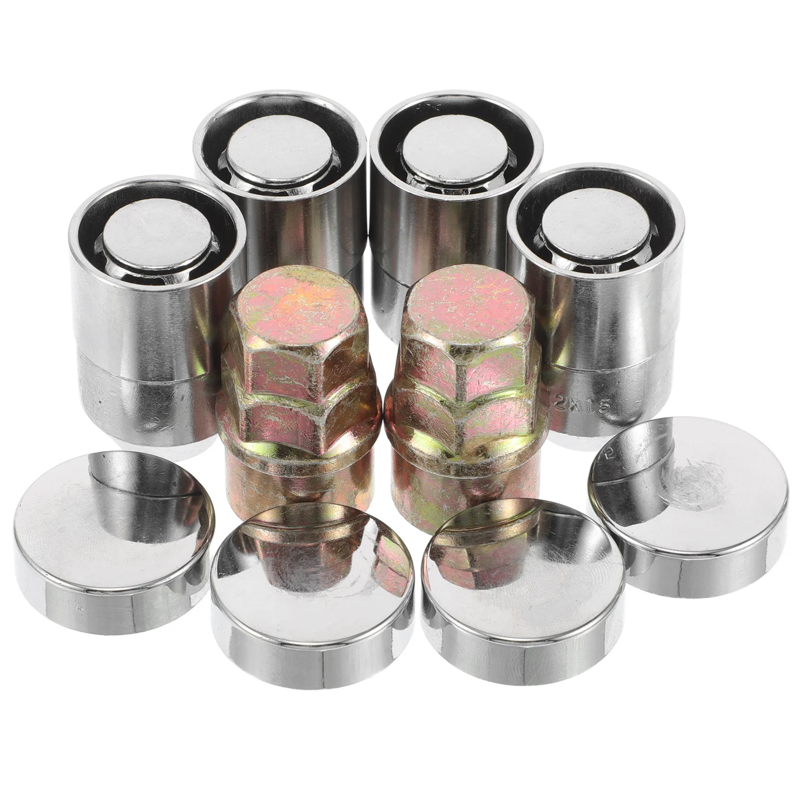 

10 Pcs Tire Anti-theft Screws Durable Cone Seat Universal Fit Rimlox Wheel Locks Car Ridge Key Nut Cover Included