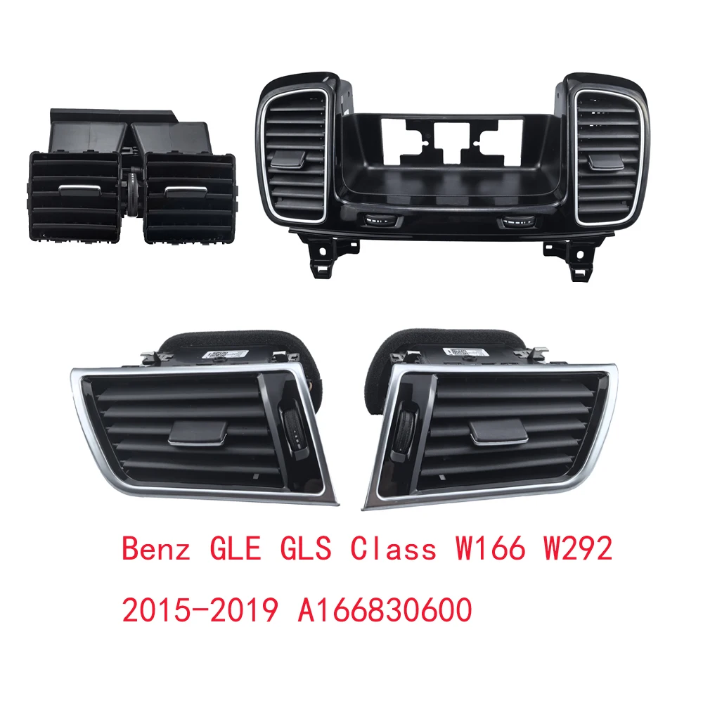 1 Dashboard Central Conditioner Air Vent Grille Complete Assembly For Mercedes Benz GLE GLS Class W166 W292 2015-2019 A166830600