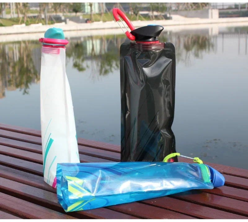 Tragbarer, ultraleichter, faltbarer Wasserbeutel, Entenschnabel, zusammenklappbar, für Sport, Outdoor, Fitness, Radfahren, tragbare Aufbewahrung, große Kapazität, Wate-Beutel – Detail 10