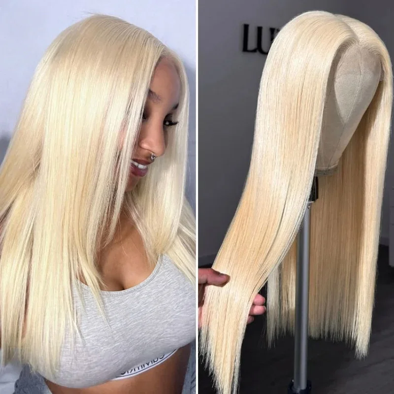 

HD 613 Honey Blonde Color Straight 13x4 Lace Front Human Hair Wigs Brazilian 13x6 Lace Bone Straight Lace Frontal Wig Human Hair