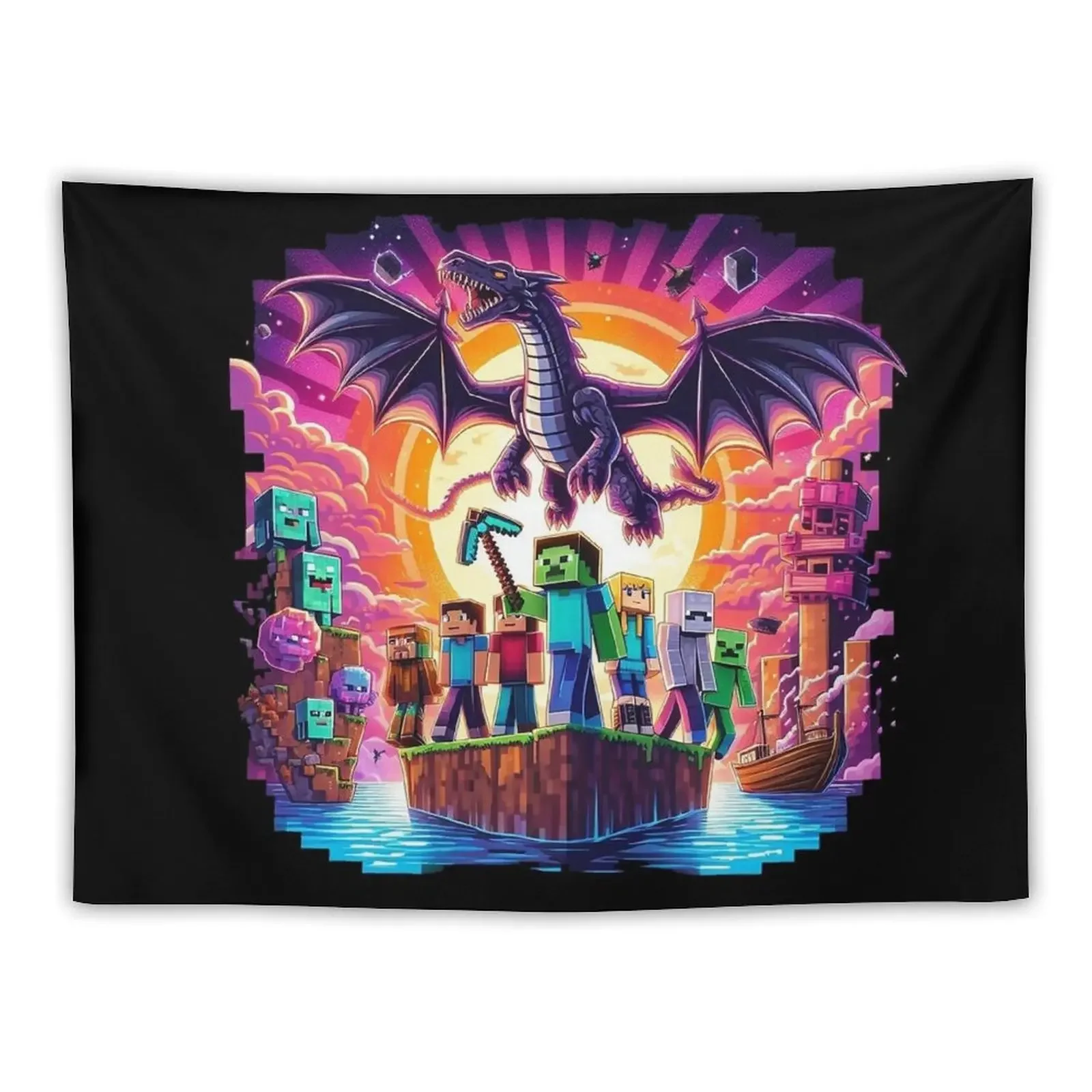 Ender dragon Tapestry Decor For Room Things To Decorate The Room Christmas Decoration Room Decor Cute Tapestry