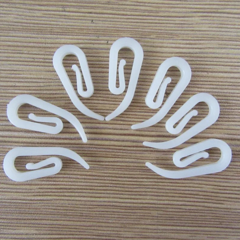 12 pcs Drapery Pin Hooks, Smooth Sliding Design and Durable Plastic Material, ideal for Bedroom Drapery