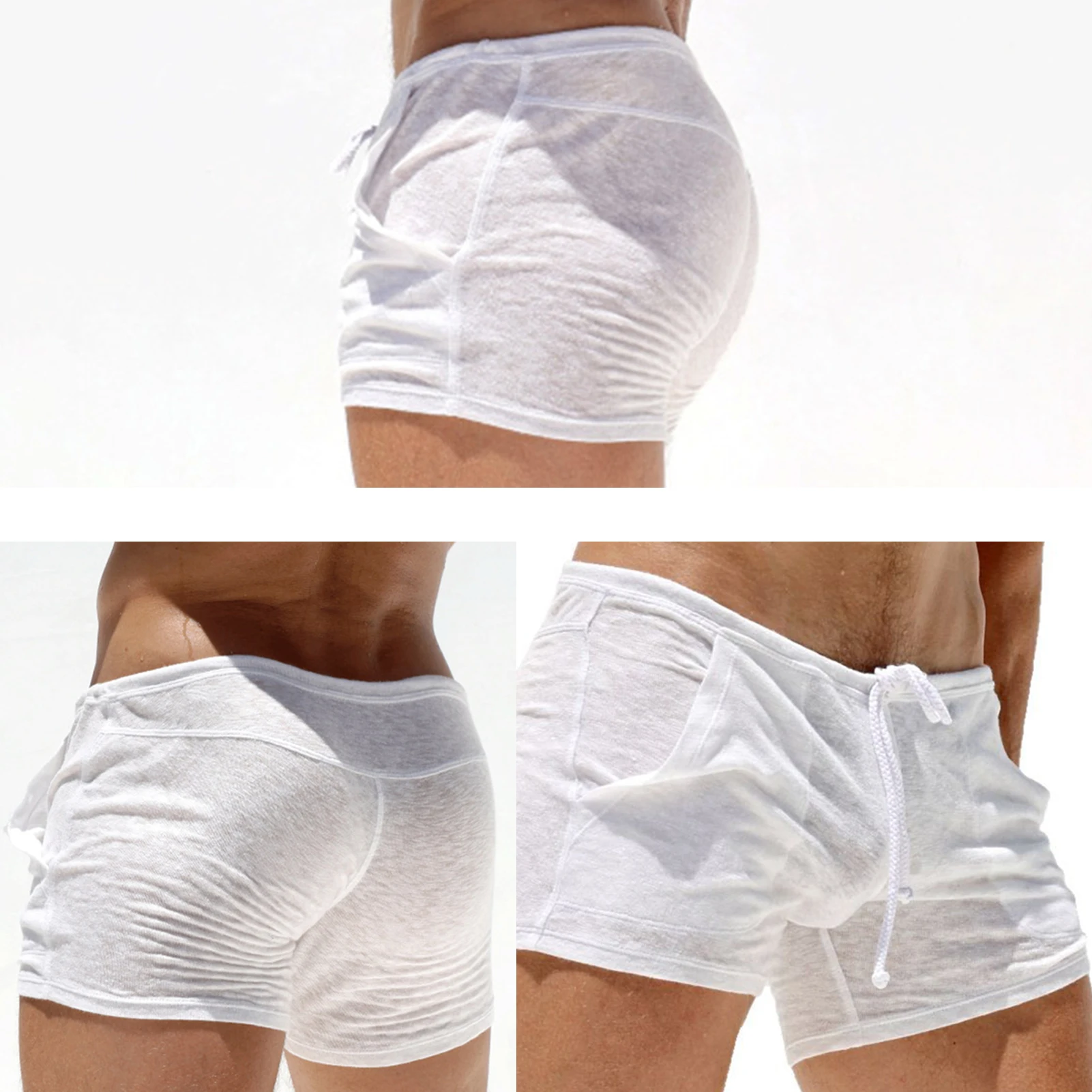 

Новые повседневные мужские однотонные шорты для отпуска, весна-лето 2024, свободные шорты для отдыха на берегу моря, мужские модные шорты на шнурке