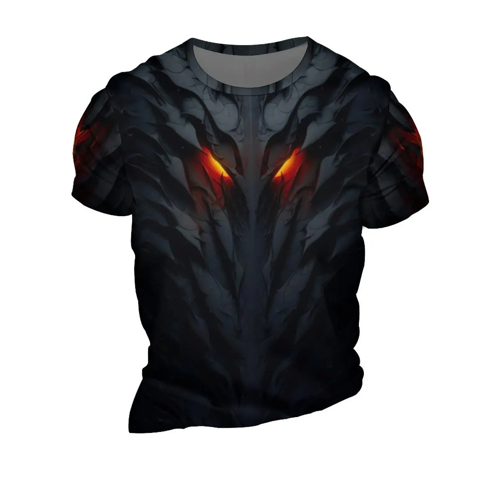 T-shirt 3D design innovative, dark and mechanical armor inspired, hot know, pullover