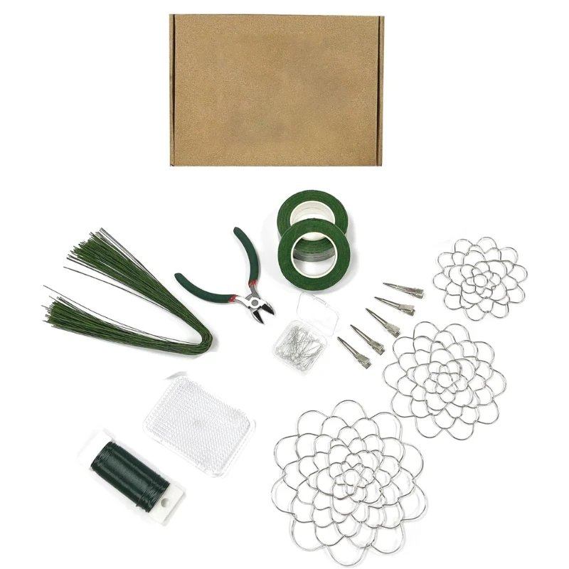 Flower Arrangement Supplies Kit for Beginners Including Flower Arrangement Holder Flower Frogs Flower Wire Cutter Needle