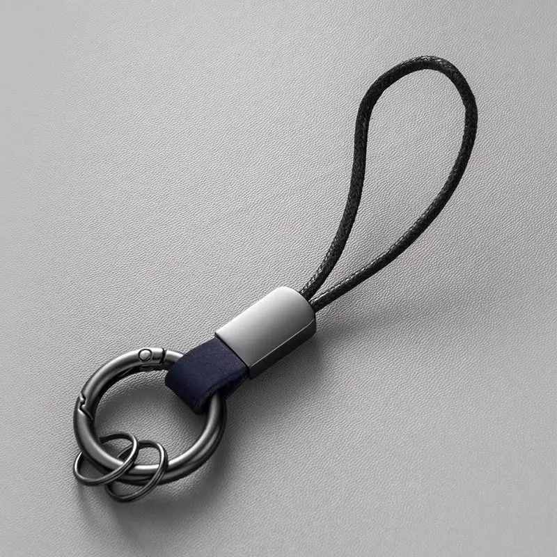 حامل مفاتيح السيارة EDC للرجال والنساء، حامل مفاتيح من جلد البقر، سلسلة مفاتيح بسيطة، منظم مفاتيح منزلي مدمج