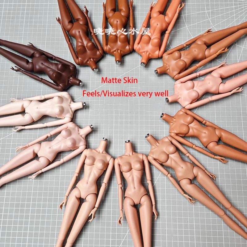 European Supermodel Doll Body Toy 12 Skin Tones Joints Movable With Replacement Big Boobs 1/6 Body Parts Removable For Babi Doll