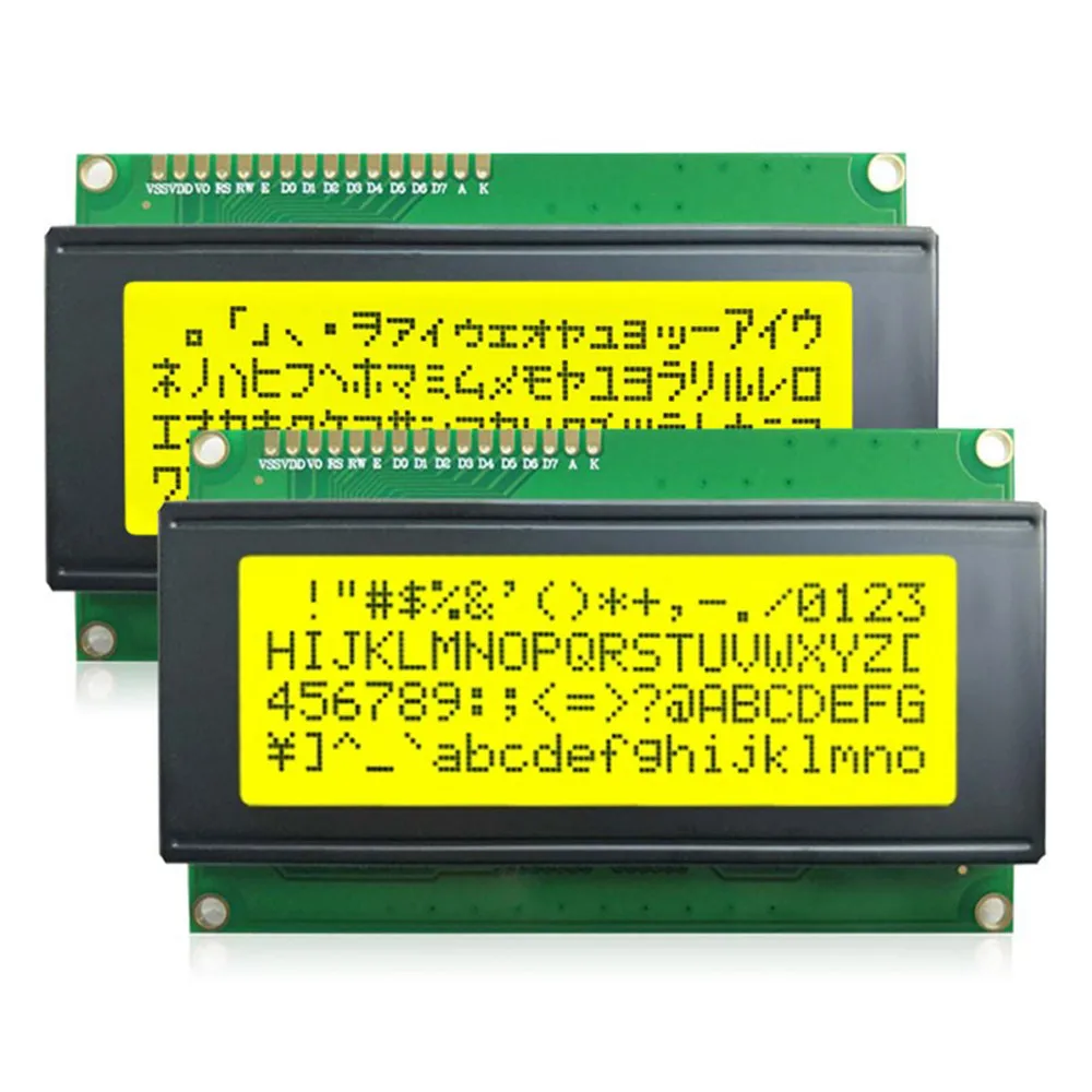 LCD2004 2004 20x4 2004A layar biru/kuning hijau/putih spc780d karakter LCD IIC I2C modul adaptor antarmuka seri AIP31066