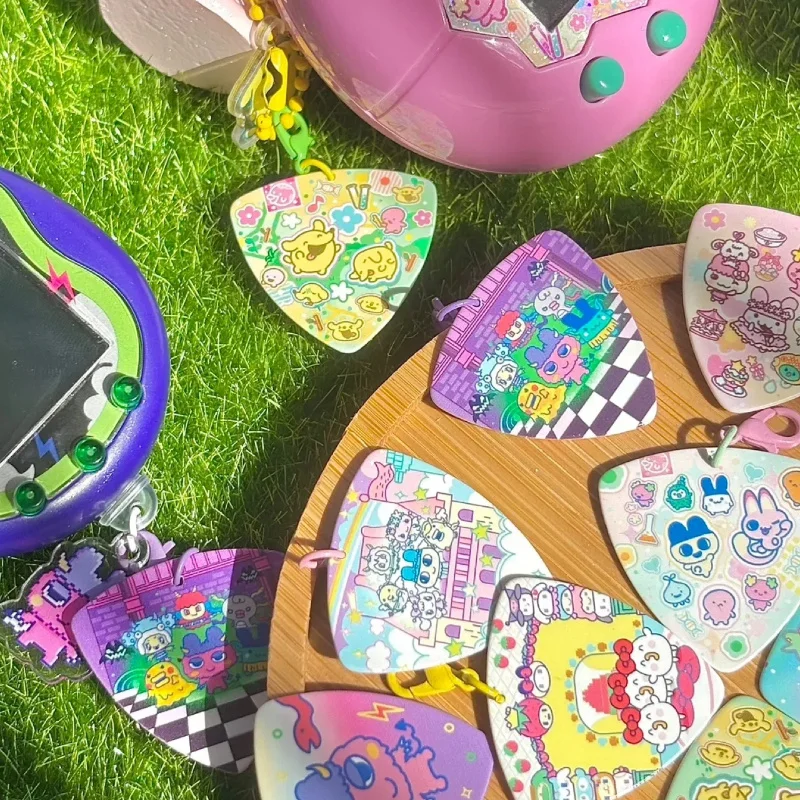 

1pc Tamagotchi Key Chains Suit For Uni Paradise Happy Garden Devil Angel Berries Cute Paradise Series Cartoon Character Pendants