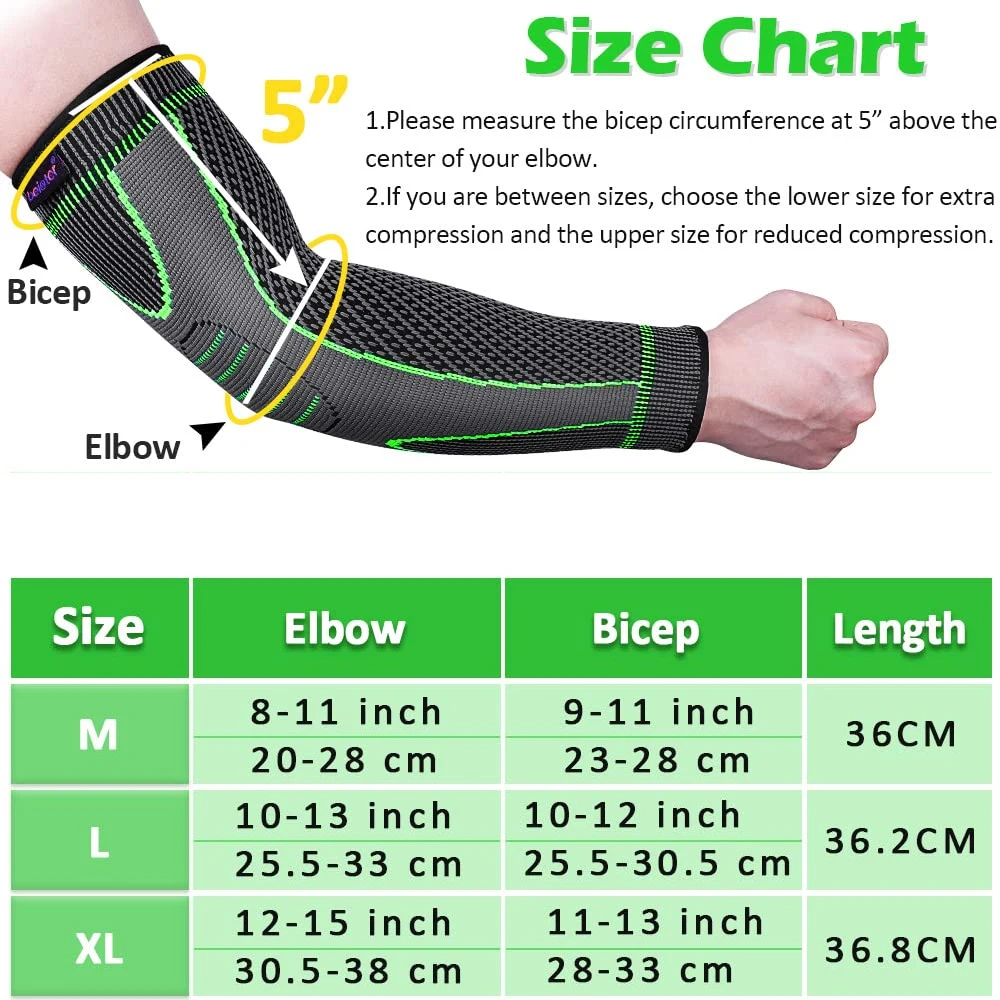 1Pcs Elbow Braces Compression Arm Sleeves for Men&Women,Non-Slip Breathable Arm Support for Tendonitis,Tennis ElbowWeightlifting