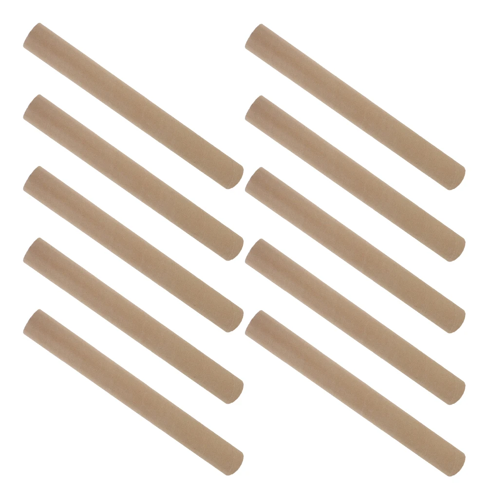 10 قطعة أنابيب بريد ورق الكرافت قوي مستدير من الورق المقوى اسطوانة ملصق تخزين أنبوب للشحن التعبئة الفنية يطبع الخرائط