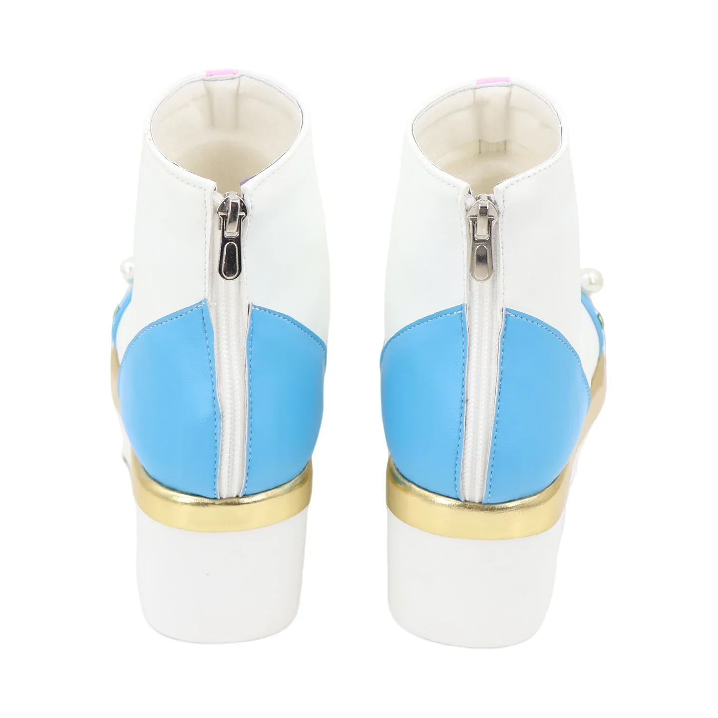 Kiriya Aoi Cosplay Shoes Cute PU Leather white Shoes Anime Cosplay Accessories Halloween Carnival Boots Custom Made