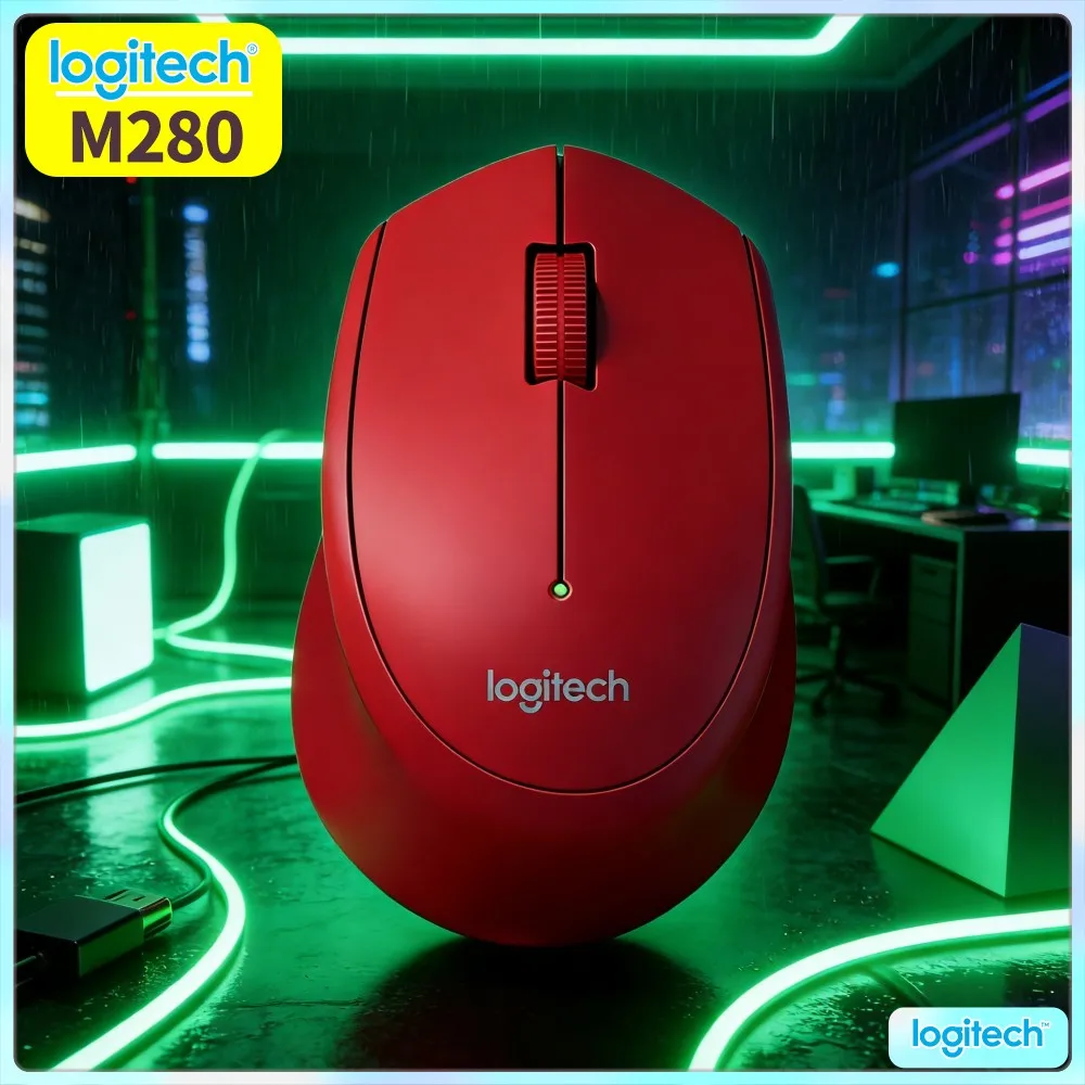 Wireless Mouse M280 Fatigue Reducing Hand Contour Durable Construction For Long Hour Office Work Home Surf Student Pc Tasks