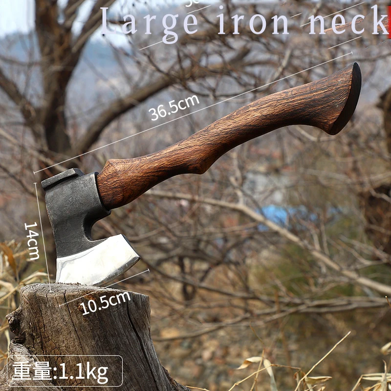 Iron Neck Campsite Multi specification Wooden Handle Multi purpose Axe Outdoor Camping Logging Multi purpose Axe