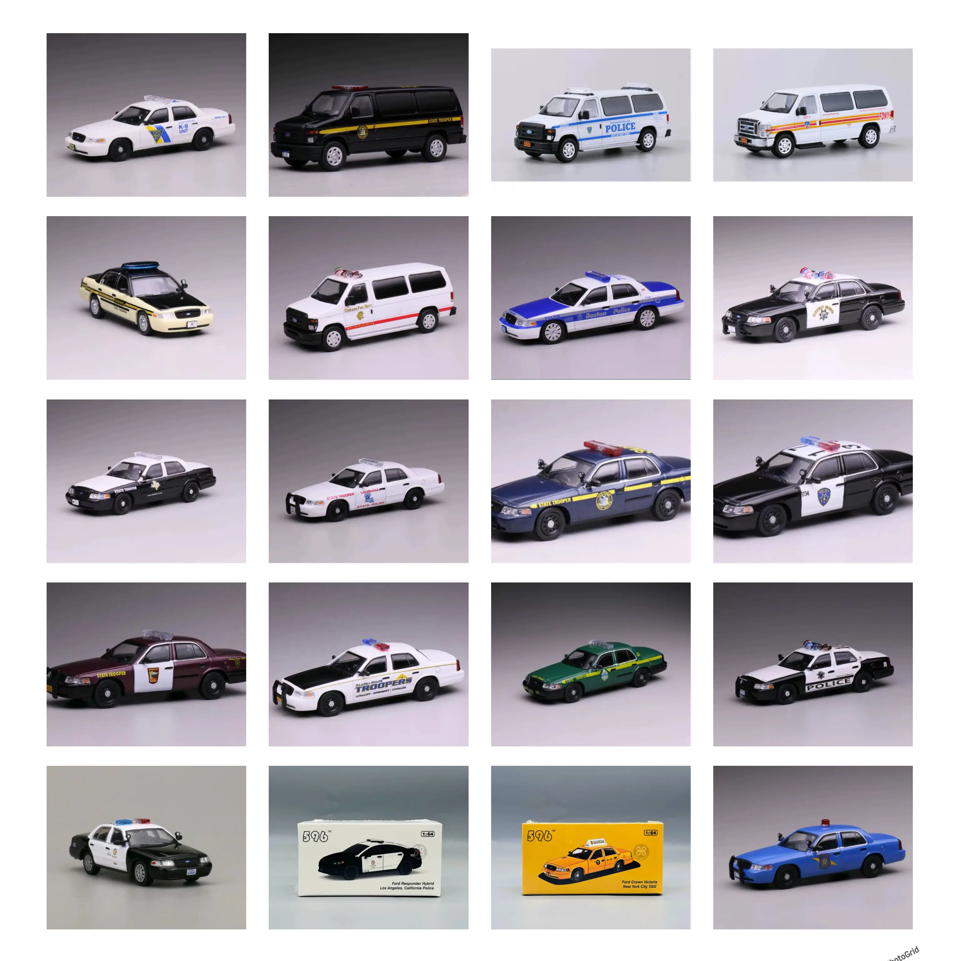 

596 1/64 Ford Explorer Chrysler 300C Tahoe Van Chicago VAN Car Alloy Motor Vehicle Diecast Metal Model Kids Toys Boys