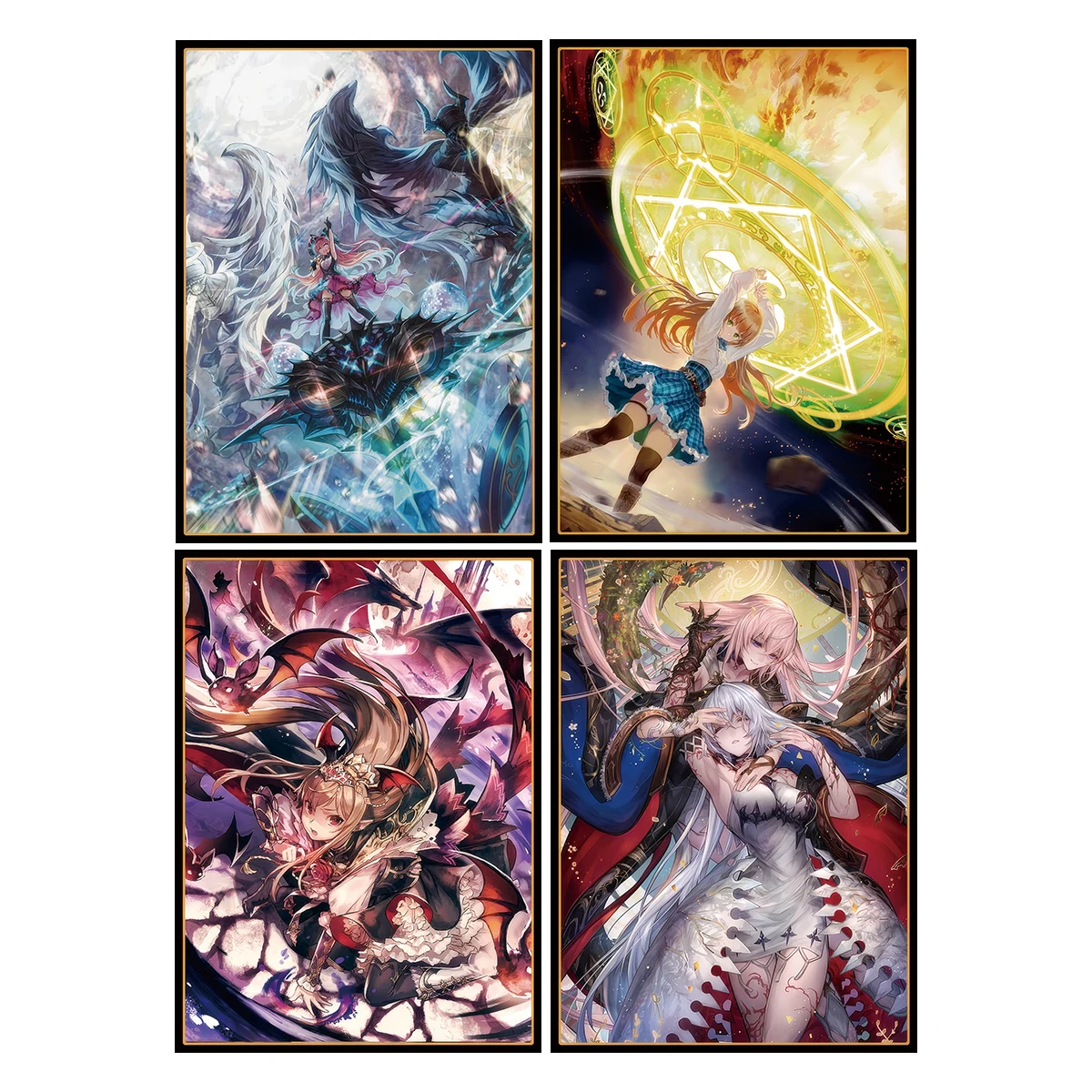 

60 шт./компл. 67X92 мм Diy Shadow Verse Vampy Card Sleeve Color Flash Ws Opcg Ptcg Защитная крышка для карт Аниме-карта Подарочные игрушки